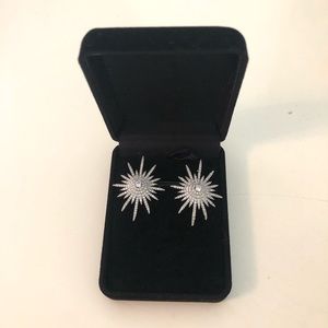 Azura Earrings - Sterling Silver & White Topaz